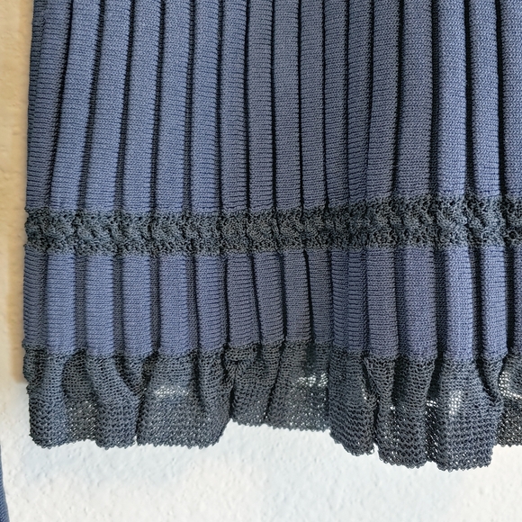 Theory Blue Ribbed Cardigan - Picture 8 of 10